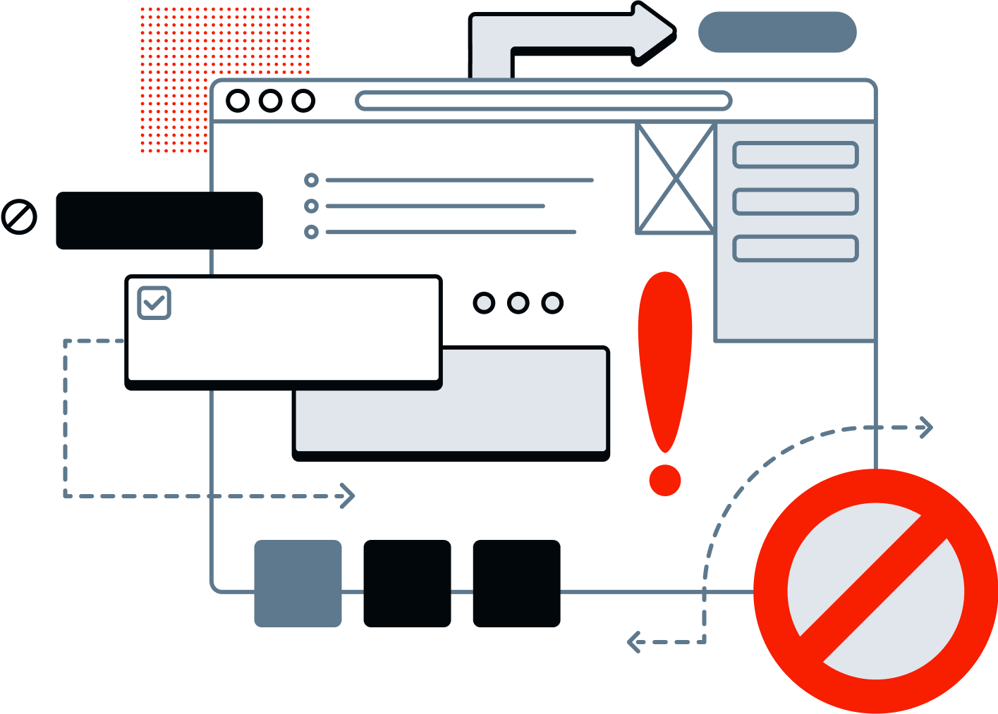 A chaotic display of windows, arrays and buttons.